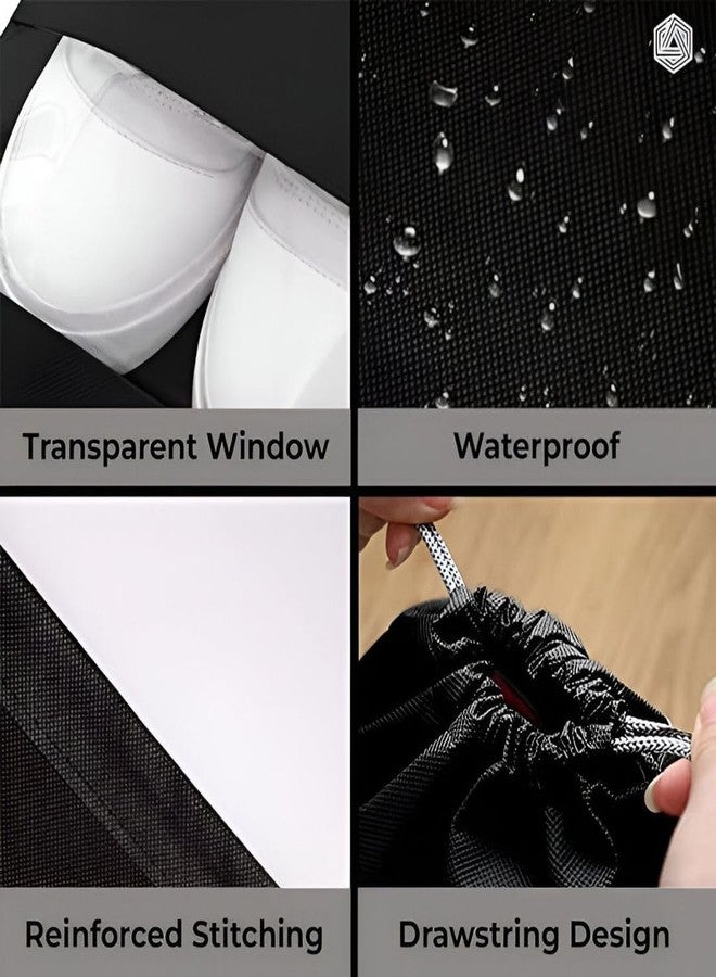 InfiniteEshop Travel Shoe Bag Organizer | Shoe Storage Pouch for Men & Women | Dustproof Shoe Cover for Luggage & Closet | Travel Accessories | Pack of 5 - Image 3